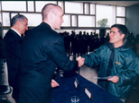 El rector de la UNT  CPN Mario Marigliano, y el Vocal del Directorio de la APN LIC Bruno Carpineti