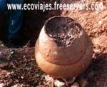 Urna funeraria encontrada en la Localidad de Horco Molle-Tucuman, perteneciente a la cultura Candelaria 